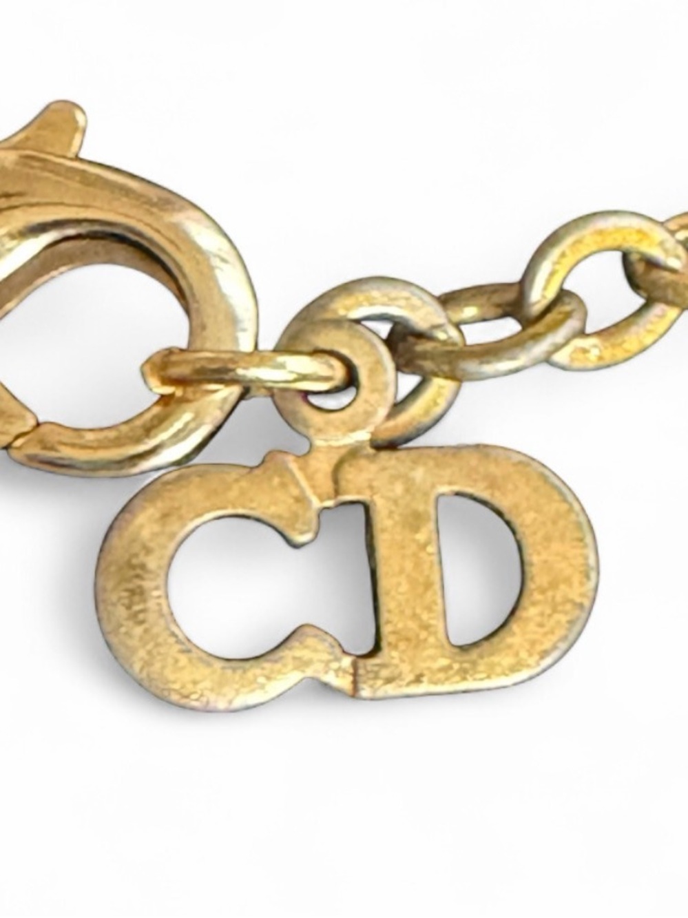 Dior Gold Rope Circle Pendant Necklace - Picture 6 of 8